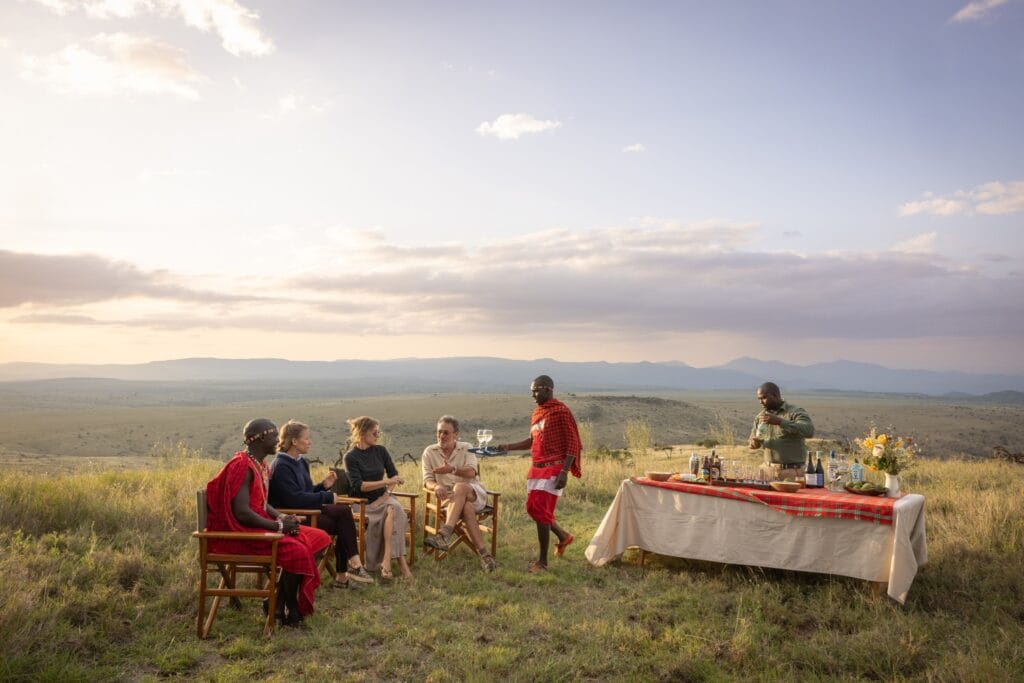 Lewa House sundowners - Ganders Travel